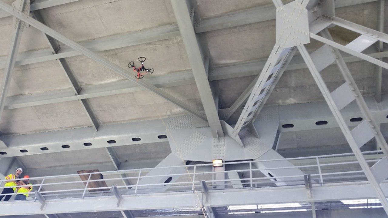 Quadcopter at Coleman Bridge